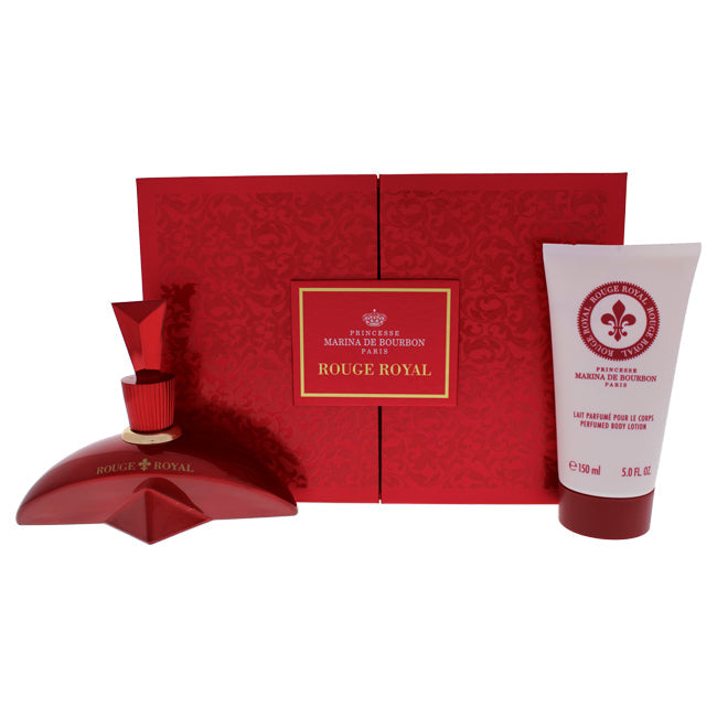 Rouge Royal von Princesse Marina De Bourbon für Damen – 2-teiliges Geschenkset