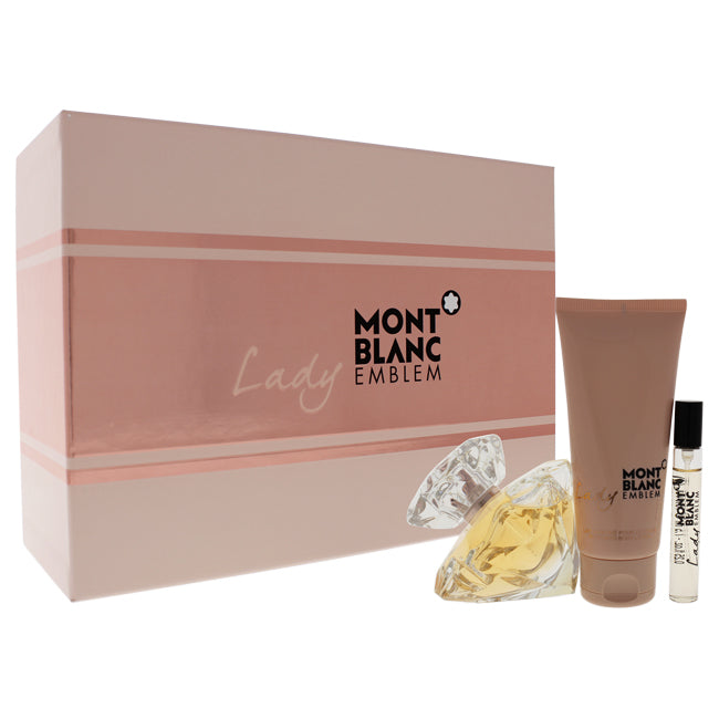 Mont Blanc Lady Emblem von Mont Blanc für Damen – 3-teiliges Geschenkset