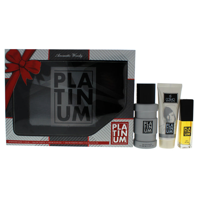 Platinum von Cosmo Designs für Männer – 3-teiliges Geschenkset