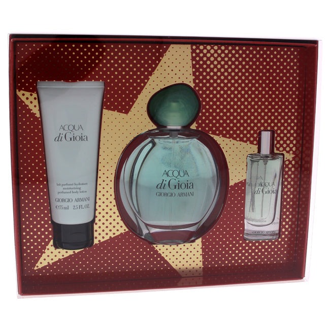 Acqua Di Gioia von Giorgio Armani für Damen – 3-teiliges Geschenkset