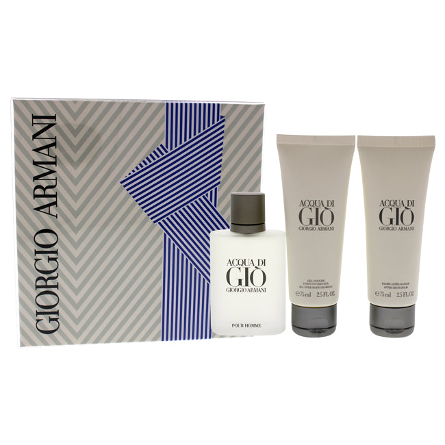 Acqua Di Gio von Giorgio Armani für Herren – 3-teiliges Geschenkset