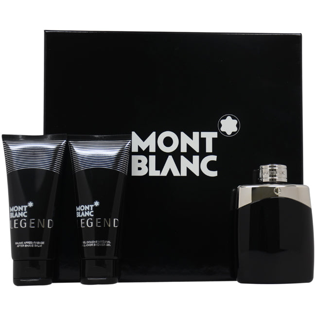 Mont Blanc Legend von Mont Blanc für Herren – 3-teiliges Geschenkset
