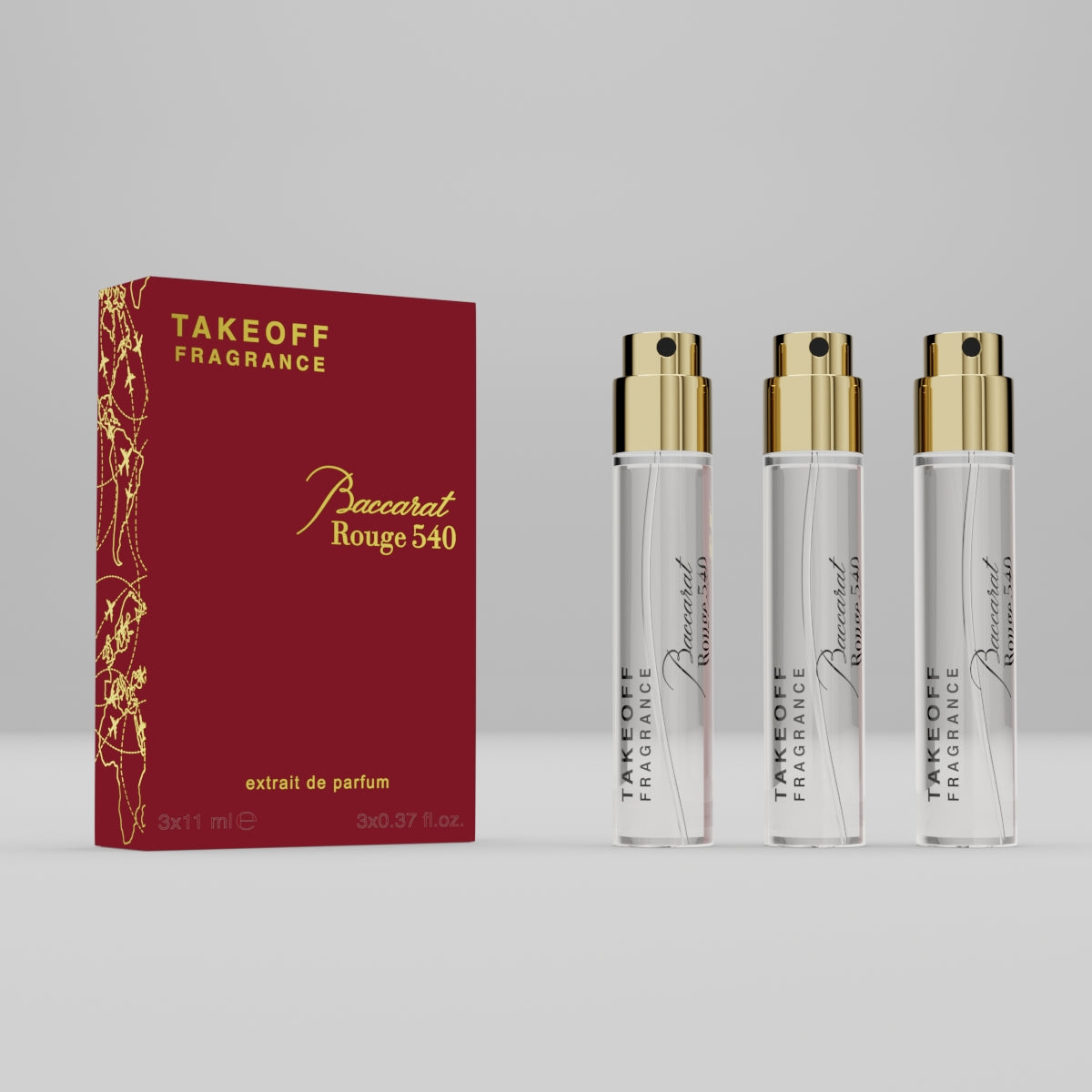TAKEOFF - BACCARAT - Beste Parfüm auf dem Markt - 3x11ml Superduft