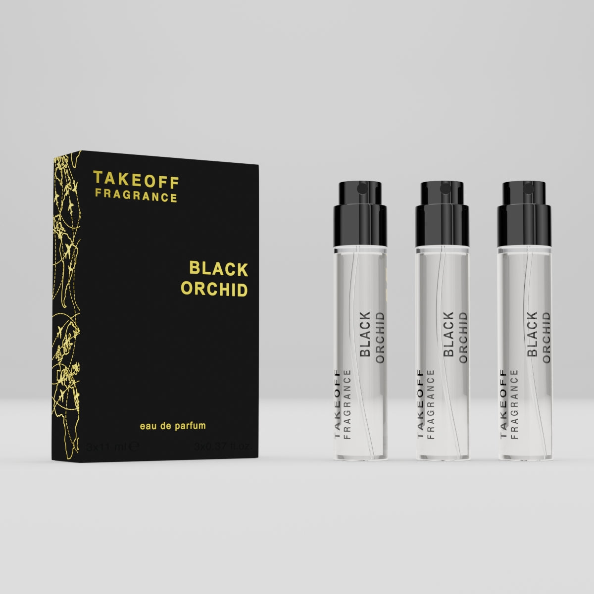 TAKEOFF - BLACK ORCHID- Beste Parfüm auf dem Markt - 3x11ml Superduft