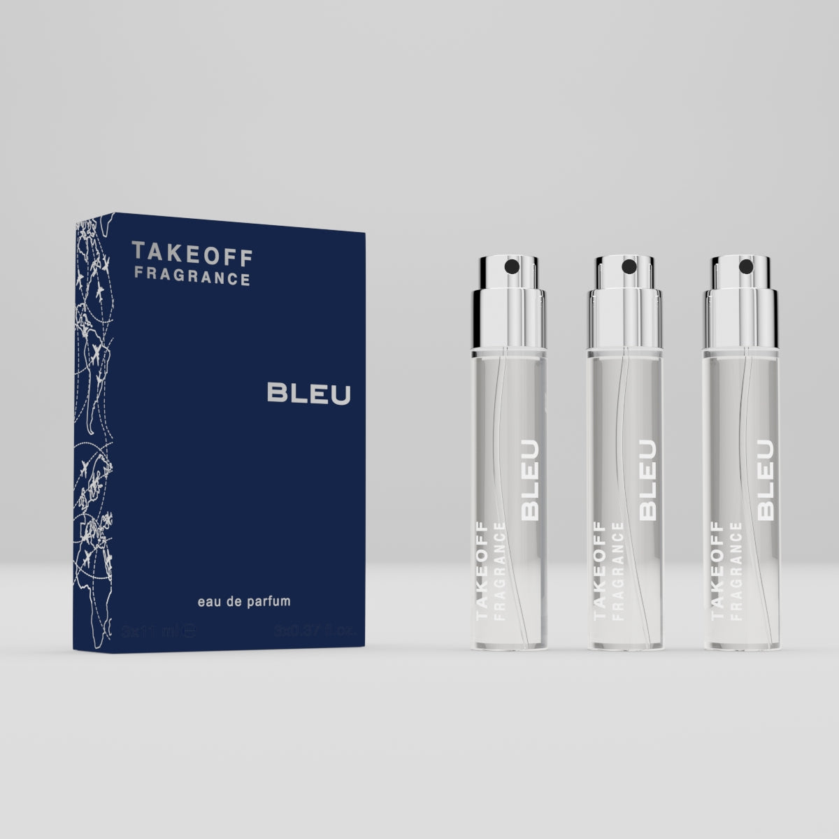 TAKEOFF - BLEU- Beste Parfüm auf dem Markt - 3x11ml Superduft