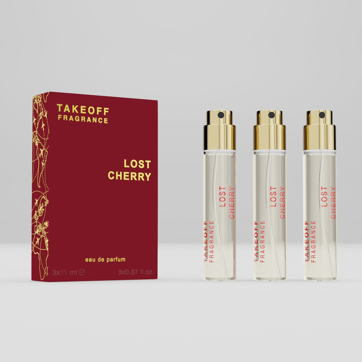 TAKEOFF - LOST CHERRY - Beste Parfüm auf dem Markt - 3x11ml Superduft
