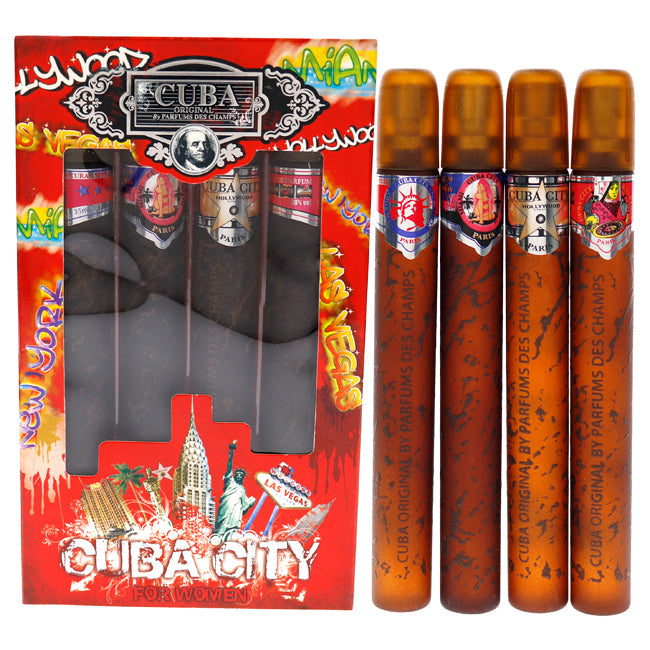 Cuba City von Cuba für Damen – 4-teiliges Geschenkset