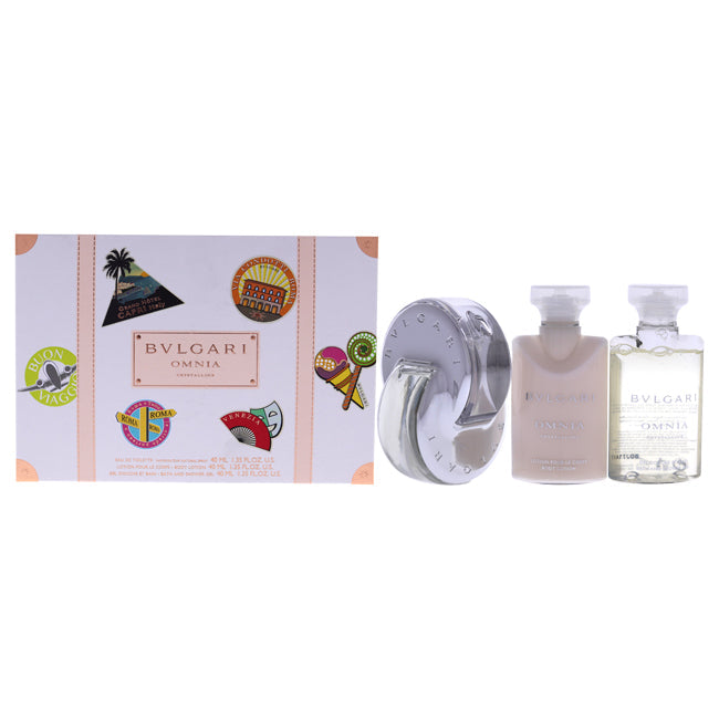 Bvlgari Omnia Crystalline von Bvlgari für Damen - 3-teiliges Geschenkset