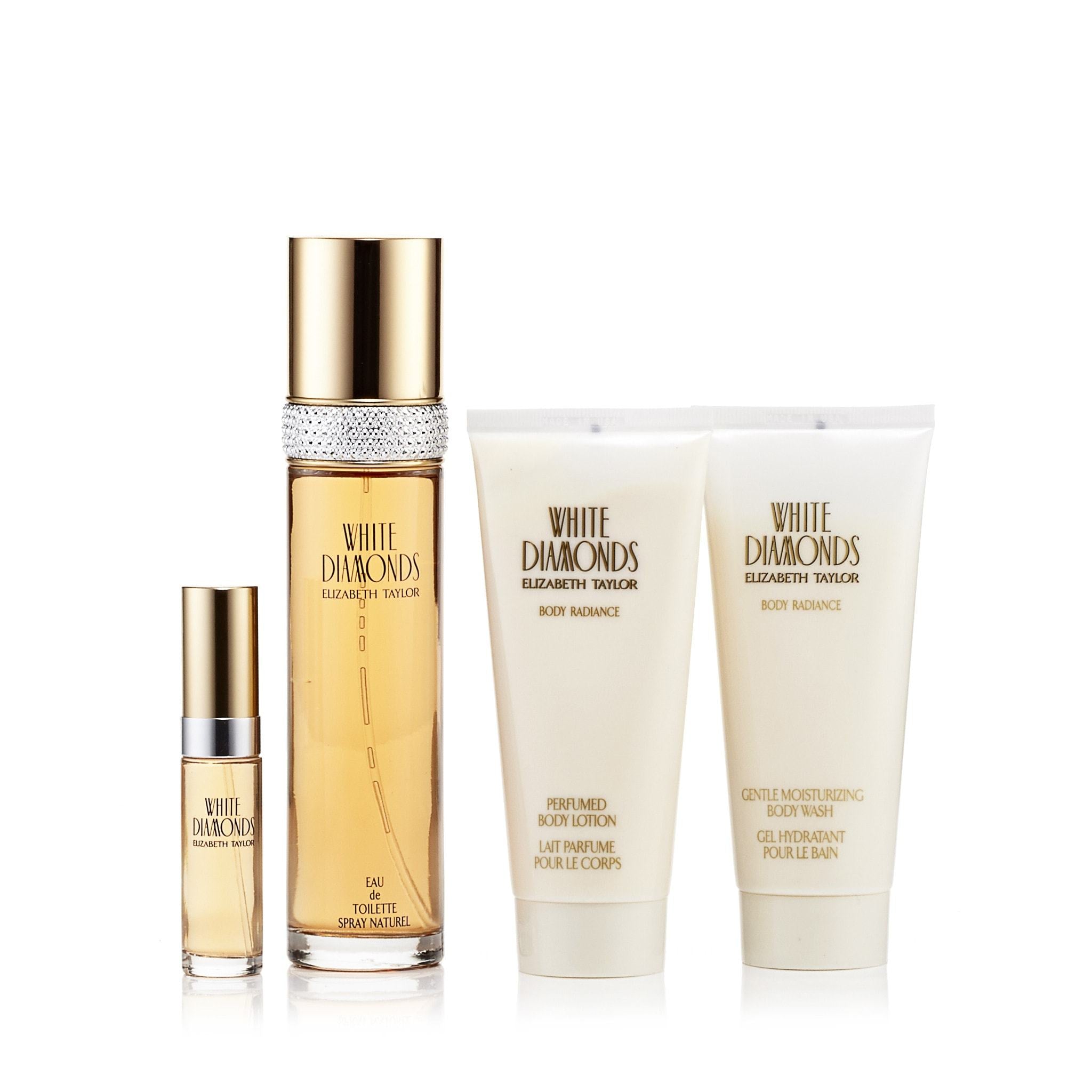White Diamonds Geschenkset Eau de Toilette, Bodylotion und Duschgel für Damen von Elizabeth Taylor