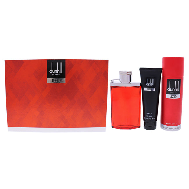 Desire Red London von Alfred Dunhill für Herren - 3-teiliges Geschenkset