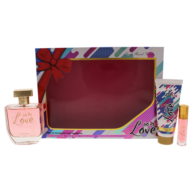 So In Love von Cosmo Designs für Damen – 3-teiliges Geschenkset