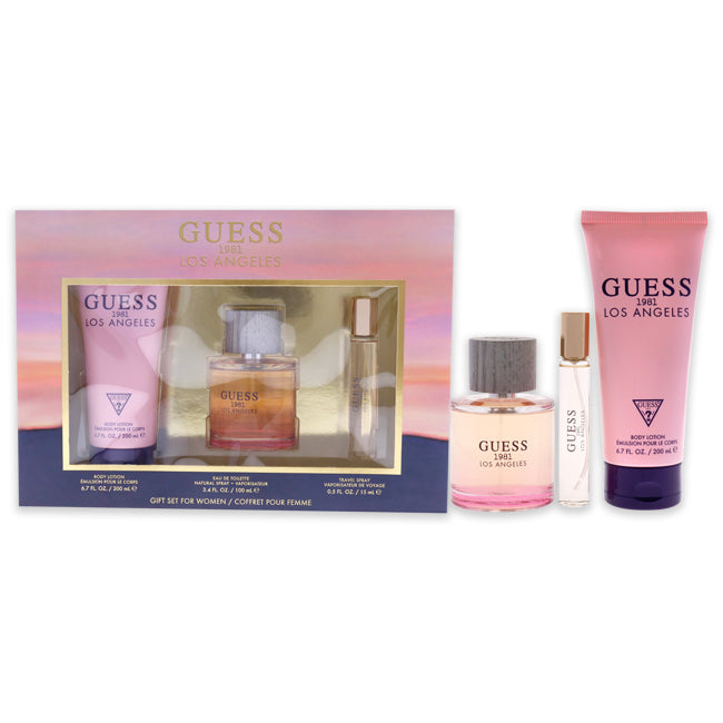 Guess 1981 Los Angeles von Guess für Damen – 3-teiliges Geschenk
