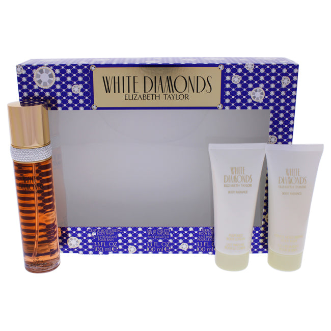 White Diamonds von Elizabeth Taylor für Damen - 3-teiliges Geschenkset