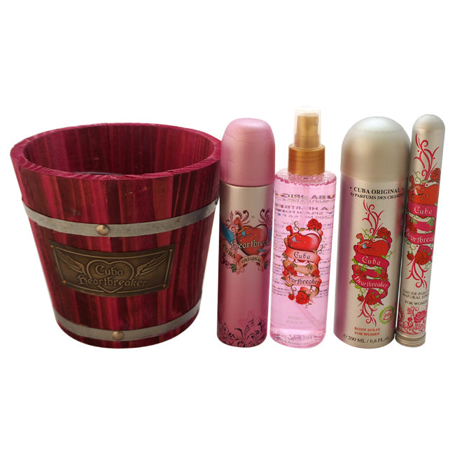 Cuba Heartbreaker von Cuba für Damen - 4-teiliges Geschenkset